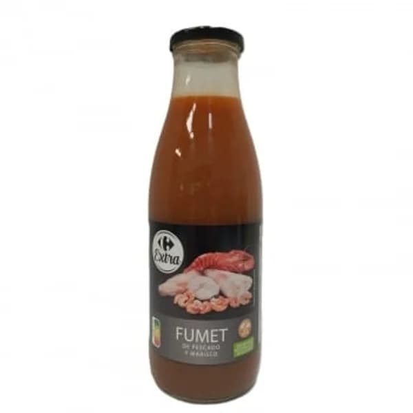 Fumet de pescado y marisco Extra Carrefour sin gluten 725 ml. - 0.72 l - Imagen del producto en Findit