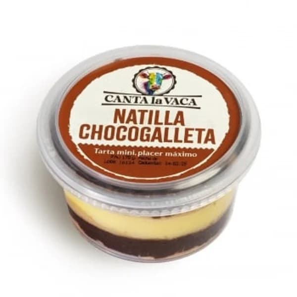 Tarta mini natilla chocogalleta Canta la Vaca 170 g. - 0.17 kg - Imagen del producto en Findit