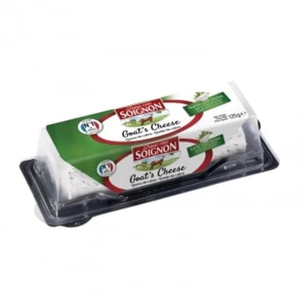 Queso de cabra rulo con ajo y finas hierbas Soignon 125 g - 0.12 kg - Imagen del producto en Findit