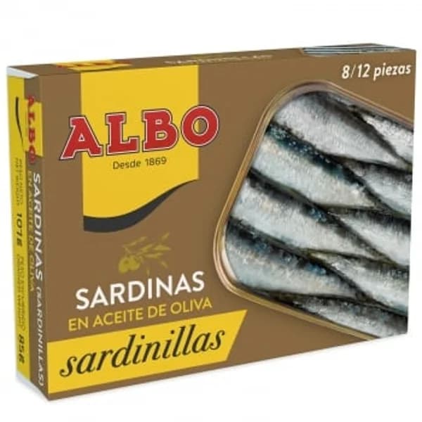 Sardinillas en aceite de oliva 8/12 Albo 85 g. - 0.09 kg - Imagen del producto en Findit
