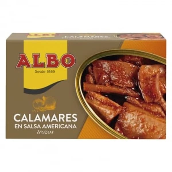 Calamares en salsa americana Albo sin gluten 75 g. - 0.08 kg - Imagen del producto en Findit