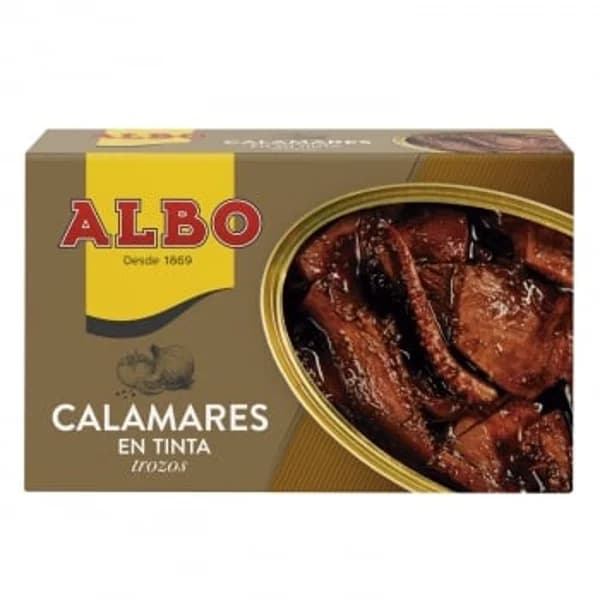 Calamares en su tinta Albo 75 g. - 0.08 kg - Imagen del producto en Findit