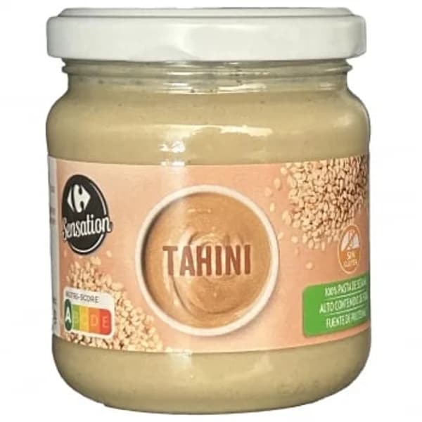 Crema tahini Carrefour Sensation sin gluten 180 g. - 0.18 kg - Imagen del producto en Findit