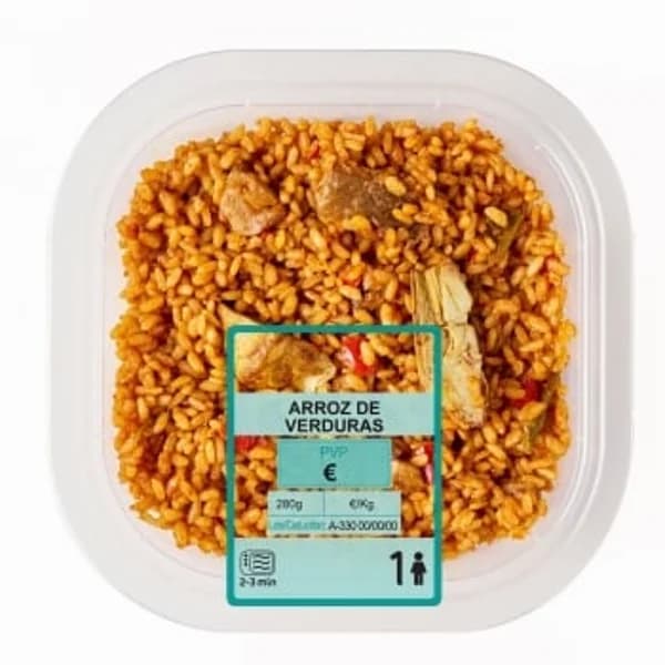 Arroz de verduras Carrefour 280 g - 0.28 kg - Imagen del producto en Findit