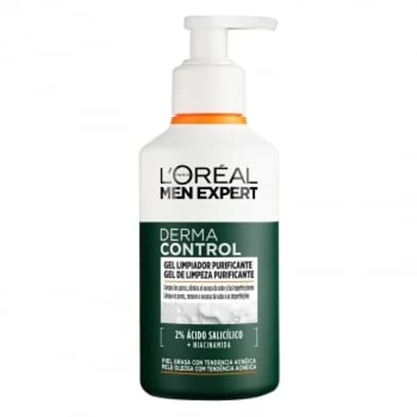 Gel limpiador facial purificante Derma Control Men Expert L'Oréal Paris 260 ml. - 0.26 l - Imagen del producto en Findit