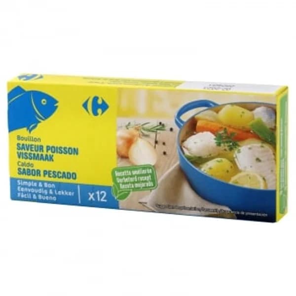Caldo de pescado Carrefour 12 pastillas - 0.12 kg - Imagen del producto en Findit