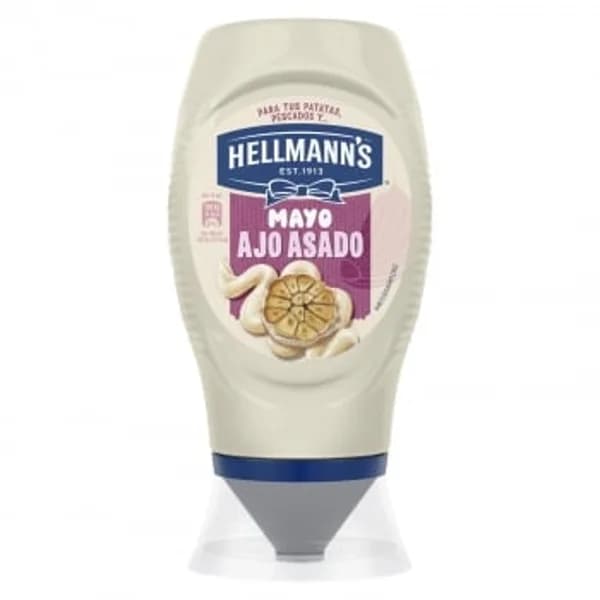 Mayonesa con ajo Hellmann's envase 250 ml. - 0.25 l - Imagen del producto en Findit