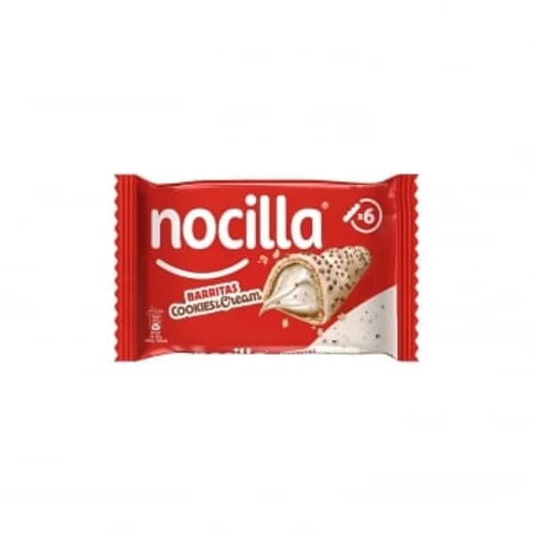 Barrita de galleta rellena Cookies & Cream Nocilla pack 6 unidades de  21,5 g. - 0.13 kg - Imagen del producto en Findit