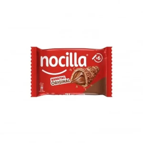 Barrita de galleta rellena de crema de chocolate Nocilla Original pack 6 unidades de 21,5 g. - 0.13 kg - Imagen del producto en Findit