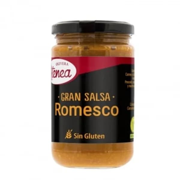 Salsa romesco Olivera de Atenea frasco sin gluten 290 g. - 0.29 kg - Imagen del producto en Findit