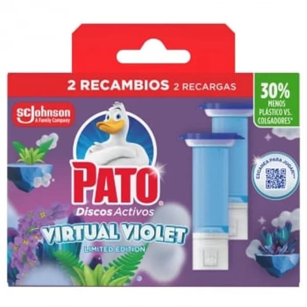 Discos WC activos virtual violet recambio Pato 2 ud. - 2 ud - Imagen del producto en Findit