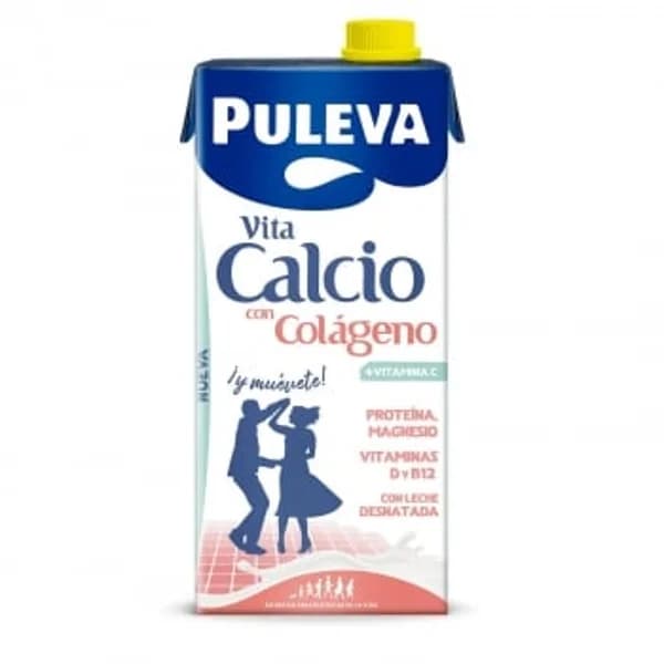 Leche desnatada enriquecida Vita Calcio con Colágeno Puleva brik 1l - 1 l - Imagen del producto en Findit