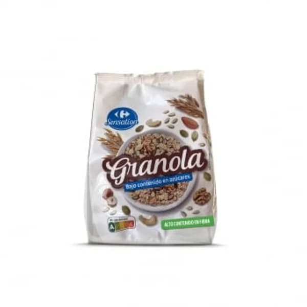 Granola Carrefour sensation baja en azúcares 400 g. - 0.4 kg - Imagen del producto en Findit