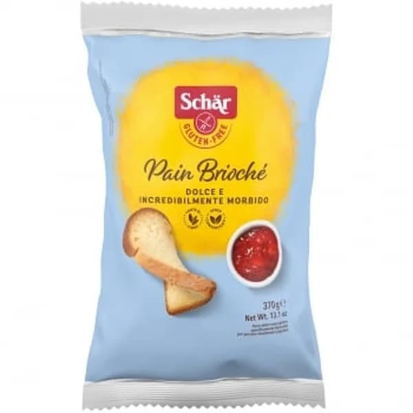 Pan de molde tipo brioche Schär sin gluten 370 g. - 0.37 kg - Imagen del producto en Findit