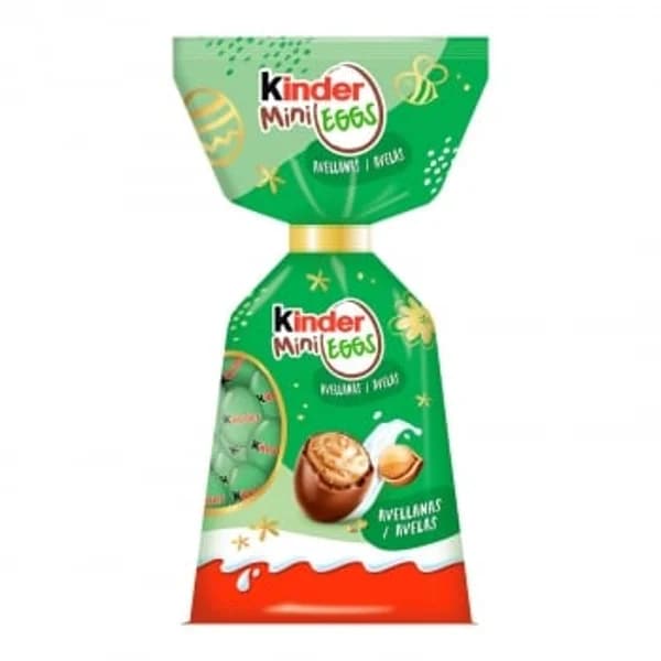 Mini huevos de chocolate rellenos de crema de avellanas Kinder 85 g. - 0.09 kg - Imagen del producto en Findit