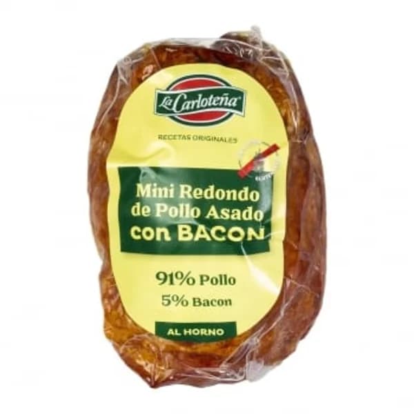 Mini redondo de pollo asado con bacon Asados la Carloteña sin gluten 250 g - 0.25 kg - Imagen del producto en Findit