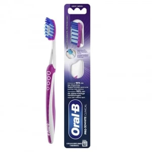 Cepillo de dientes manual Pro-3DWhite Clinica Oral-B 1 ud. - 1 ud - Imagen del producto en Findit