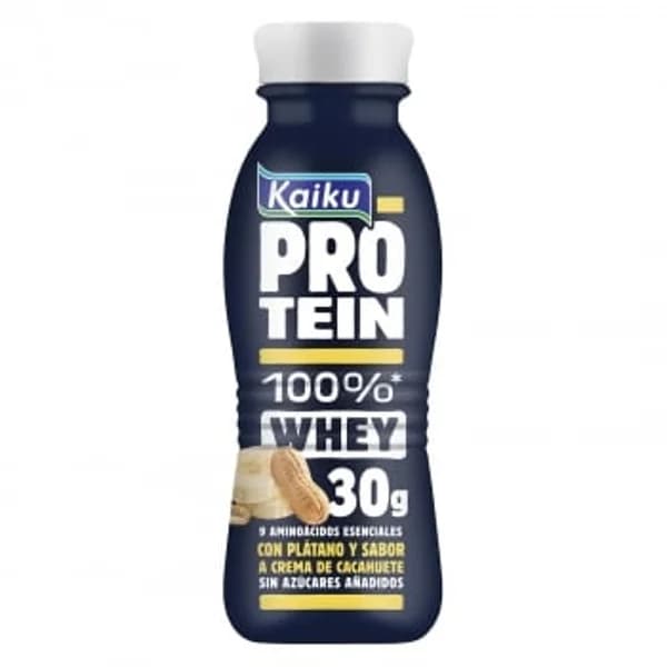 Bebida de proteína con plátano y sabor a crema de cacahuete Kaiku Protein sin gluten sin lactosa 330 ml. - 0.33 l - Imagen del producto en Findit
