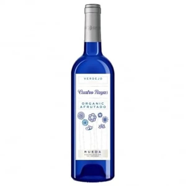 Vino blanco verdejo afrutado ecológico Cuatro Rayas D.O. Rueda 75 cl. - 1 ud - Imagen del producto en Findit