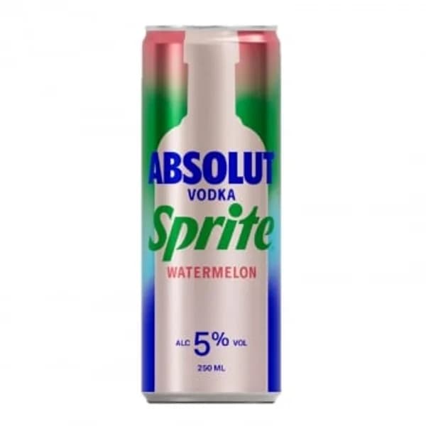 Vodka Absolut Sprite watermelon lata 25 cl. - 0.25 l - Imagen del producto en Findit