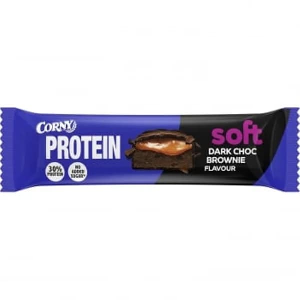 Barrita proteíca de chocolate negro y brownie Corny 45 g. - 0.05 kg - Imagen del producto en Findit