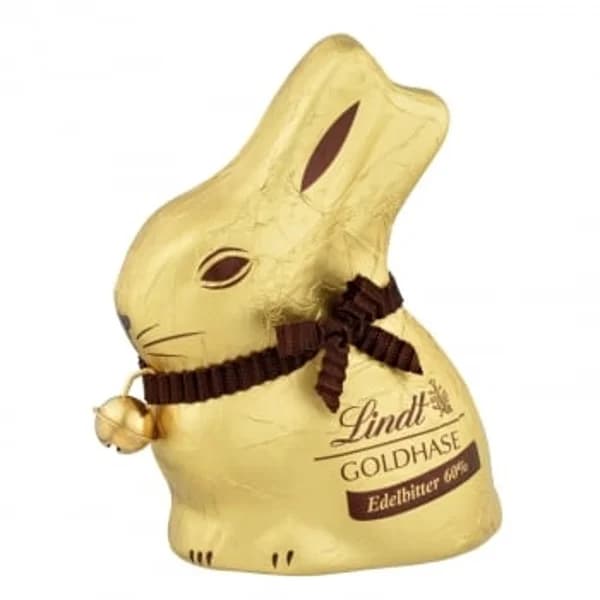 Figura de chocolate negro 60% Lindt Gold Bunny 100 g. - 0.1 kg - Imagen del producto en Findit