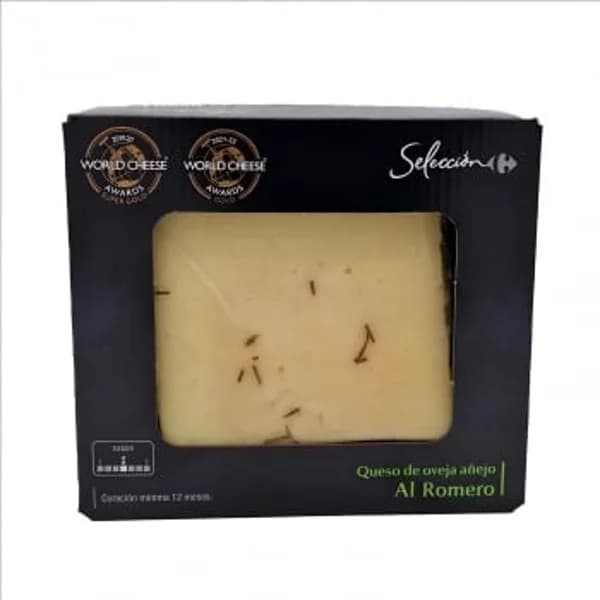 Queso de oveja viejo con romero Carrefour Selección cuña 220 g - 0.22 kg - Imagen del producto en Findit