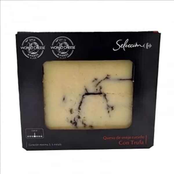 Queso de oveja curado con trufa Carrefour Selección cuña 200 g - 0.2 kg - Imagen del producto en Findit
