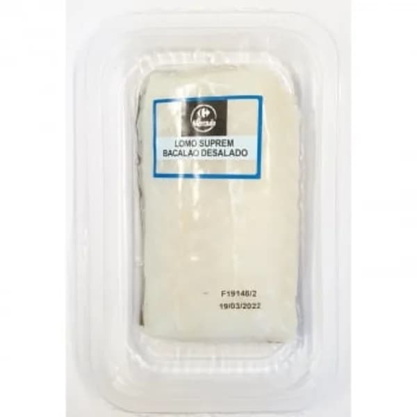 Lomo Suprem de Bacalao Desalado Carrefour El Mercado 400 g - 0.4 kg - Imagen del producto en Findit