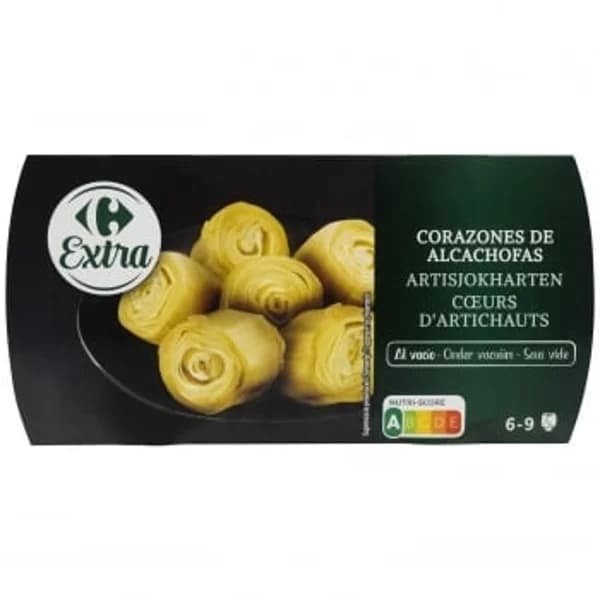 Corazones de alcachofa Extra Carrefour pack de 2 unidades de 100 g. - 0.2 kg - Imagen del producto en Findit