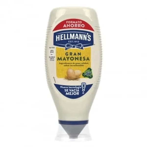 Mayonesa Hellmann's sin gluten envase 750 ml. - 0.75 l - Imagen del producto en Findit