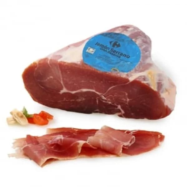 Centro de Jamón Serrano Gran Reserva en lonchas Carrefour 170 g aprox - 0.17 kg - Imagen del producto en Findit