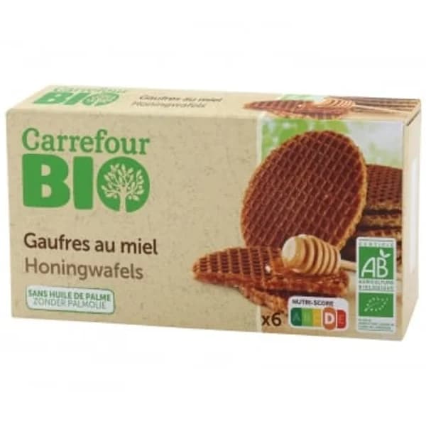 Gofre de miel ecológico Carrefour Bio 175 g. - 0.18 kg - Imagen del producto en Findit
