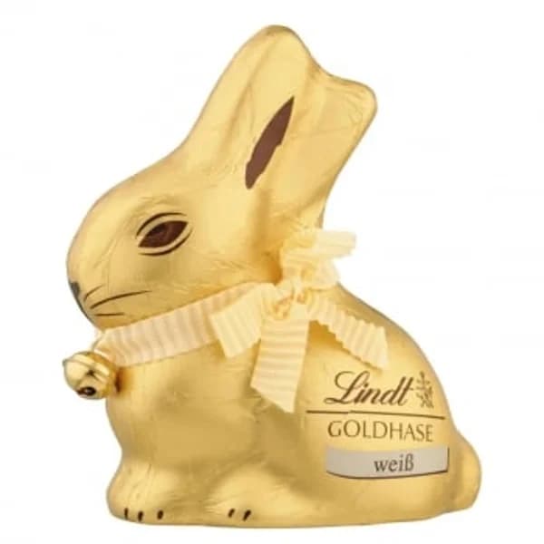 Conejo de chocolate blanco de pascua Lindt 100 g. - 0.1 kg - Imagen del producto en Findit