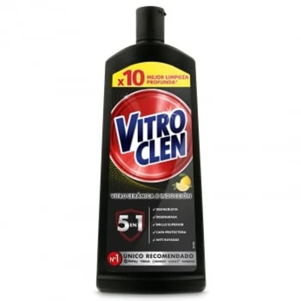 Limpiador vitrocerámica e inducción en crema aroma limón Vitroclen 450 ml. - 0.45 l - Imagen del producto en Findit