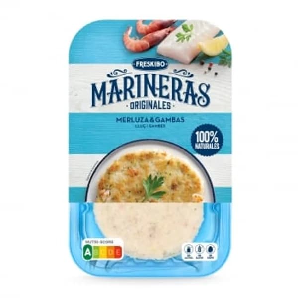 Hamburguesa de Merluza y Gambas Freskibo 160 g - 0.16 kg - Imagen del producto en Findit