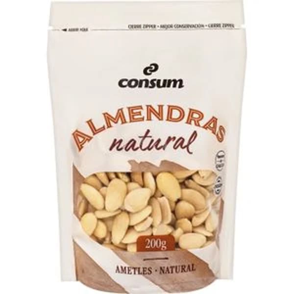 Almendra Repelada Cruda Bolsa - 0.2 kg - Imagen del producto en Findit