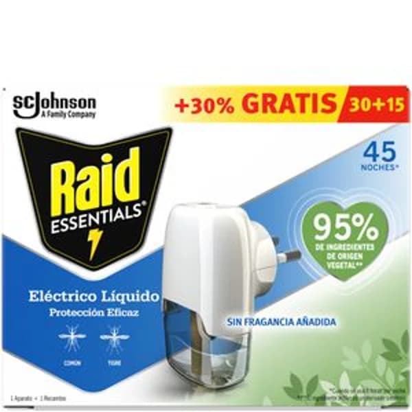 Insecticida eléctrico aparato+recambio 45 noches - 0.72 ud - Imagen del producto en Findit