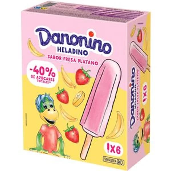 Polo fresa y plátano 6 unidades - 0.3 l - Imagen del producto en Findit