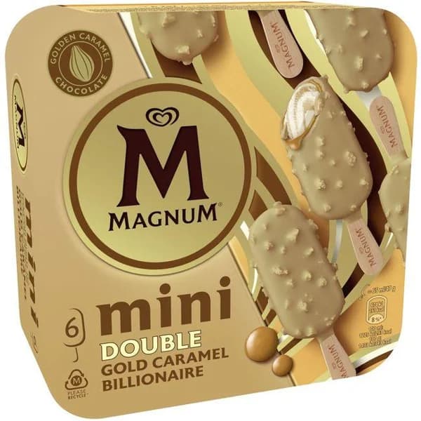 Bombón mini Gold Billionaire MAGNUM, pack 6x55 ml - 0.33 l - Imagen del producto en Findit