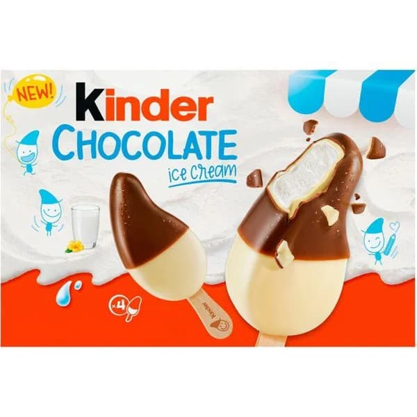 Helados KINDER CHOCOLATE, caja 152 g - 0.15 kg - Imagen del producto en Findit
