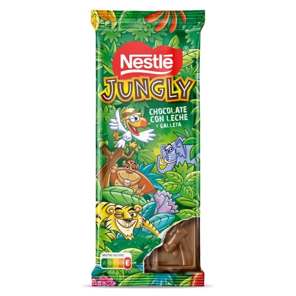 Chocolate con leche y galleta Nestlé Jungly 90 g - 0.09 kg - Imagen del producto en Findit