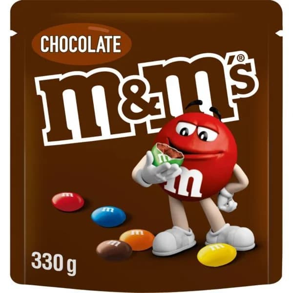 Grageas de chocolate M&M'S, bolsa 330 g - 0.33 kg - Imagen del producto en Findit