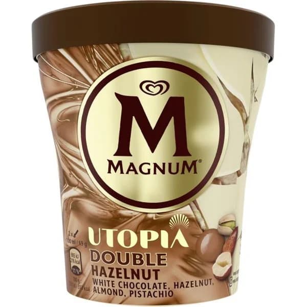 Helado crema doble sabor avellana MAGNUM, tarrina 440 ml - 0.44 l - Imagen del producto en Findit