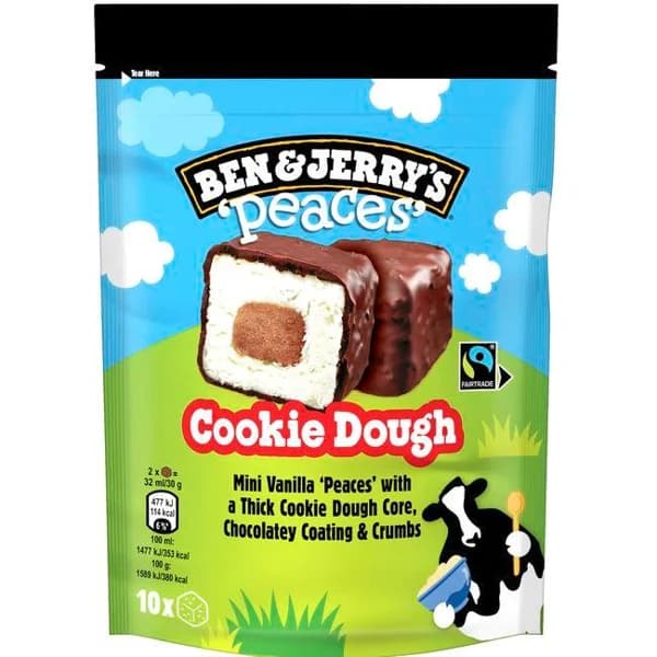 Helado Bites cookie dough x10 BEN&JERRY'S, bolsa 150 ml - 0.15 l - Imagen del producto en Findit