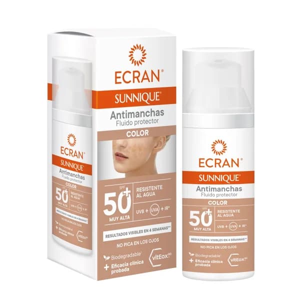 Crema Solar Sunnique Antimanchas Color F50+ - 0.05 ud - Imagen del producto en Findit