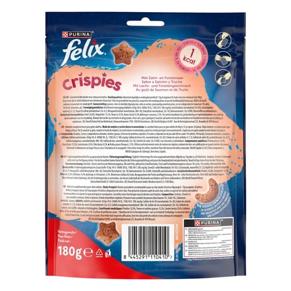 Comida para Gatos Salmon Crispies 180 G - 0.18 kg - Imagen del producto en Findit