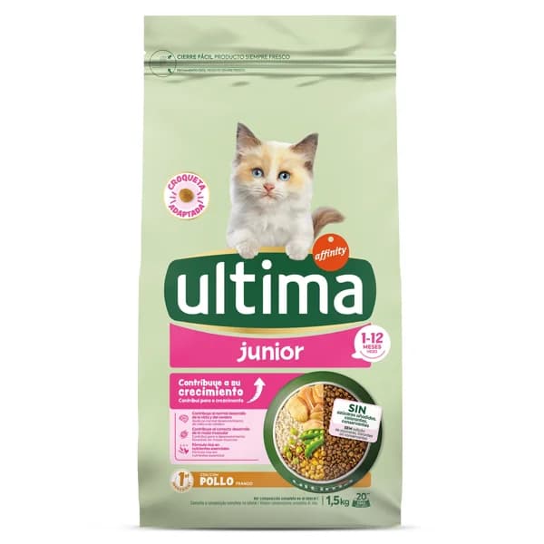 Alimento para gatos junior con pollo Ultima bolsa 1.5 kg - 1.5 kg - Imagen del producto en Findit