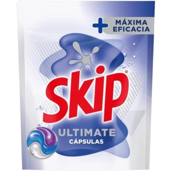 Detergente en cápsulas SKIP ULTIMATE EFICACIA, bolsa 48 dosi - 48 ud - Imagen del producto en Findit