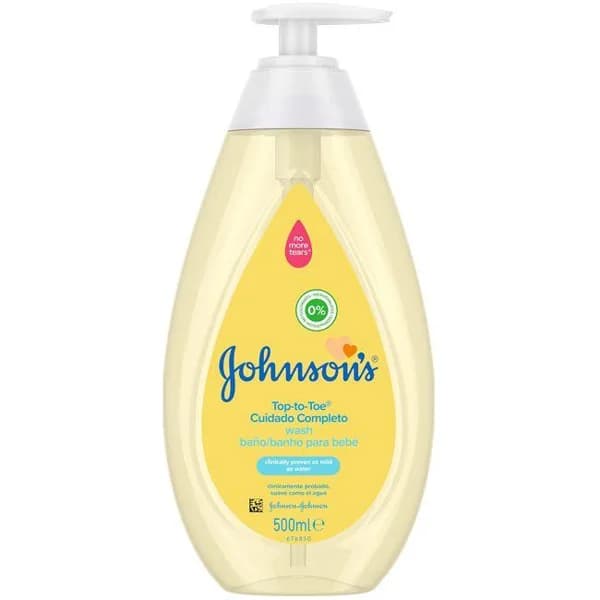 Gel de baño top to toe JOHNSON`S, dosificador 500 ml - 0.5 l - Imagen del producto en Findit